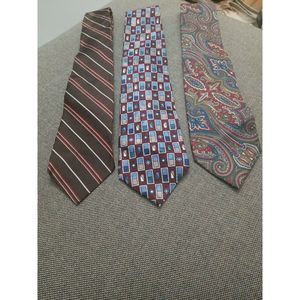 Vintage Christian Dior Neck Tie Lot - 3 Neckties